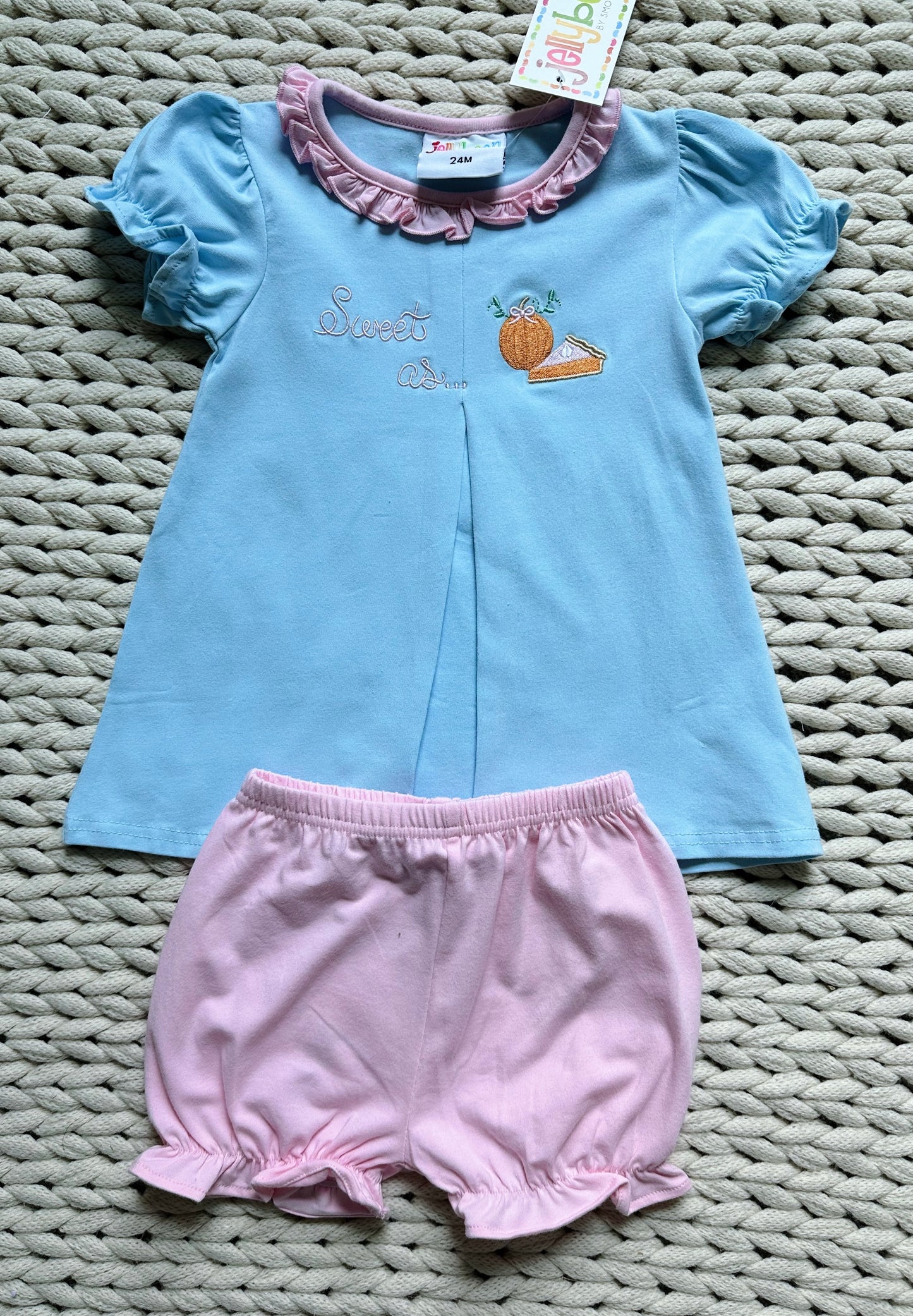 Sweet As Pumpkin Pie Pleat Bloomer Set