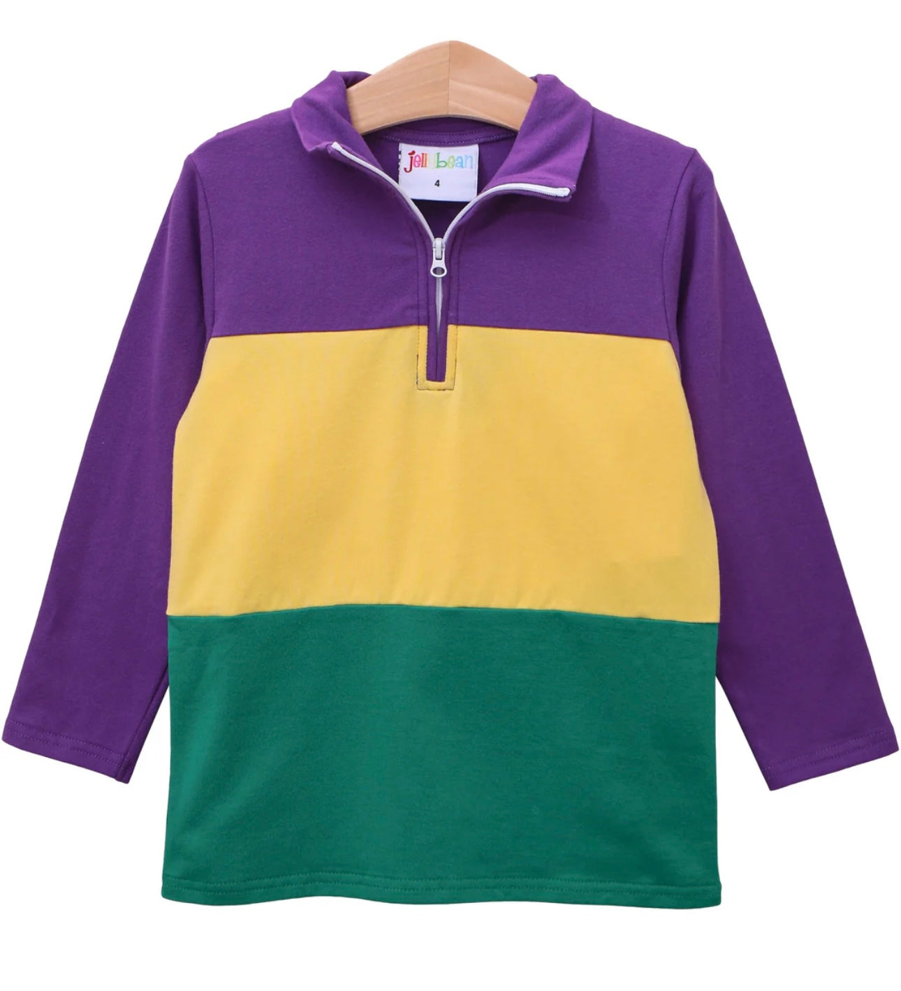 Mardi Gras Colorblock Pullover