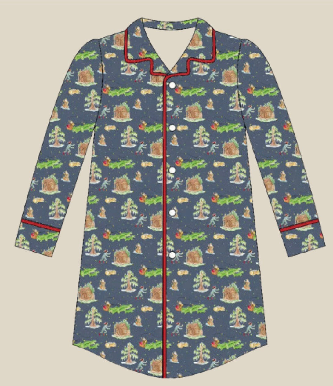 Mom Cajun Christmas Nightgown - Preorder