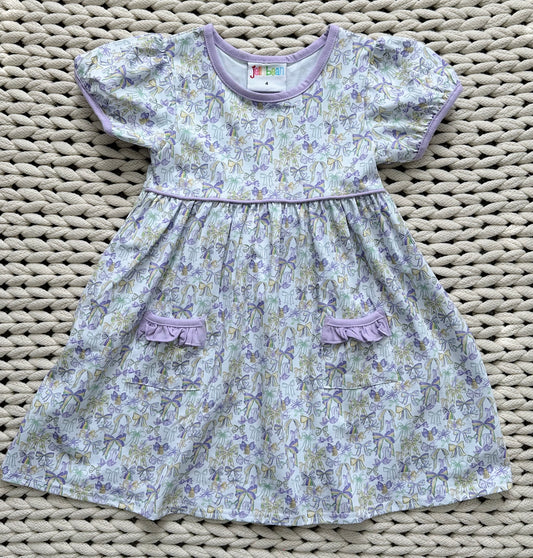 Mardi Gras Bow Dress