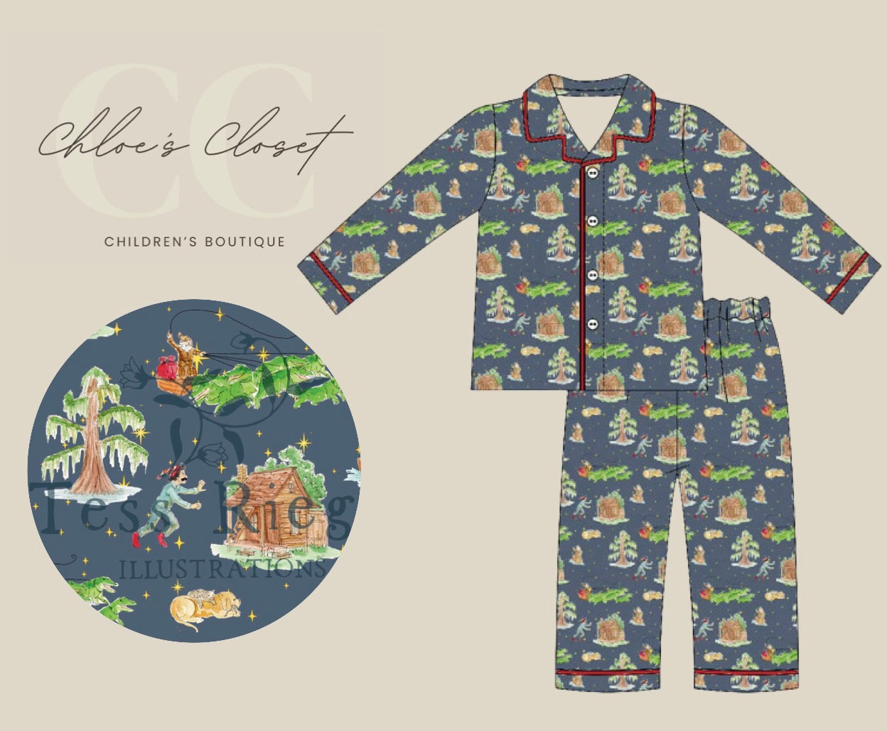 Boys Cajun Christmas Set - Preorder