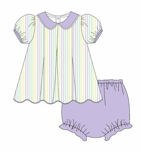 Preorder: Mardi Pastel Scalloped Bloomer Set