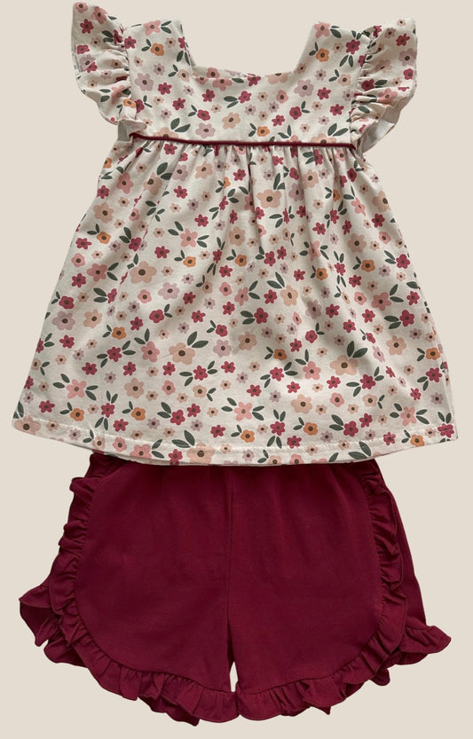 Ella’s Floral Short Set