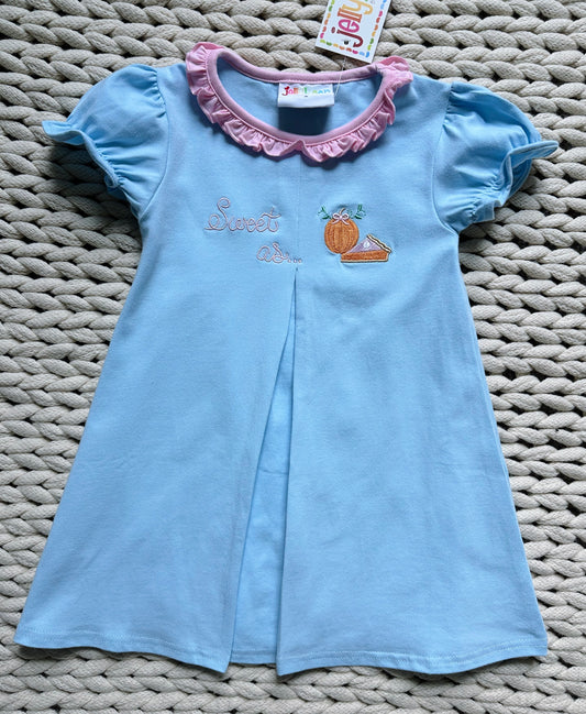 Sweet As Pumpkin Pie Pleat Dress