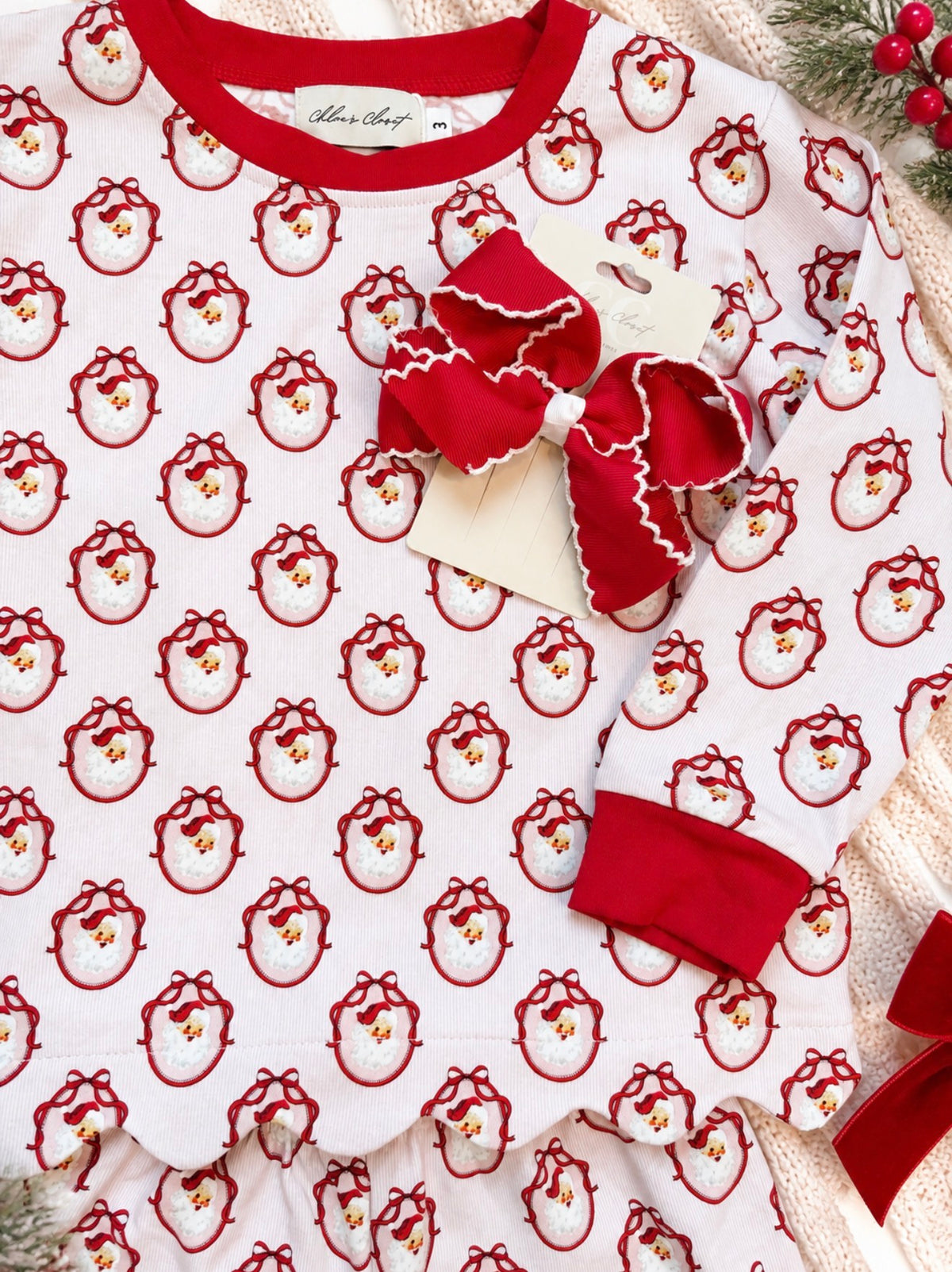 Santa Slays Scalloped Set