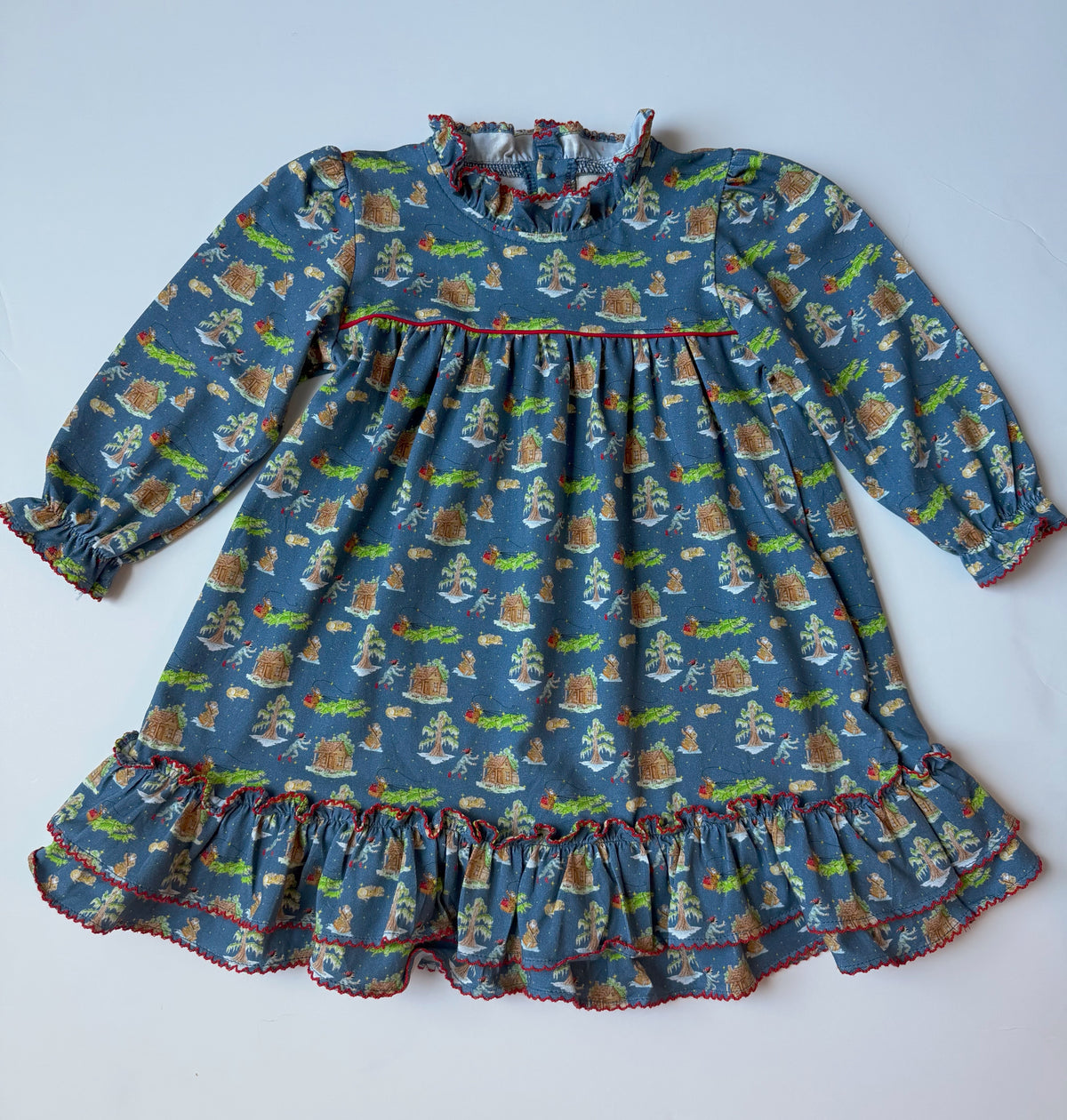 Girls Cajun Christmas PJ Nightgown