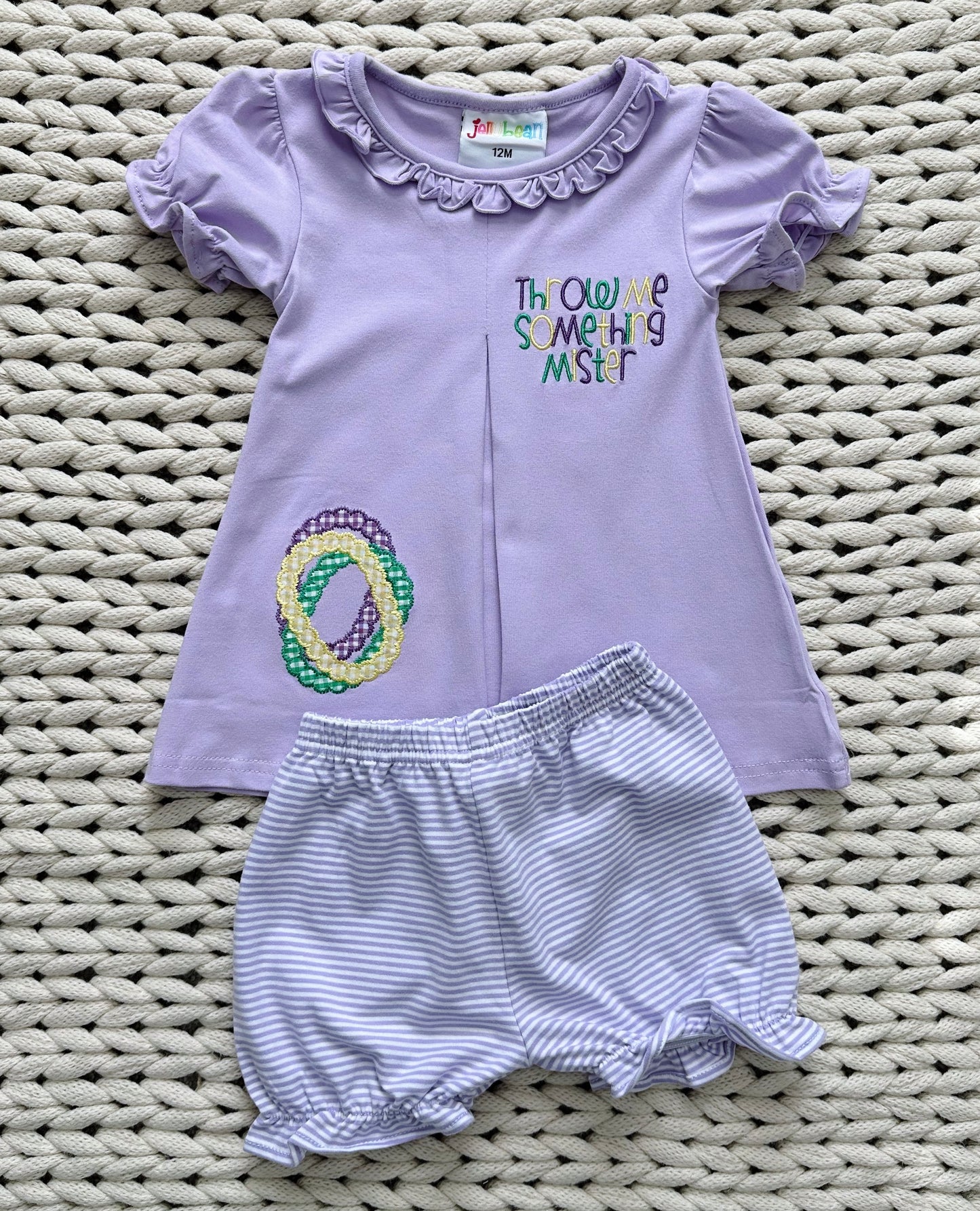 Mardi Throw Me Something Mister Bloomer Set