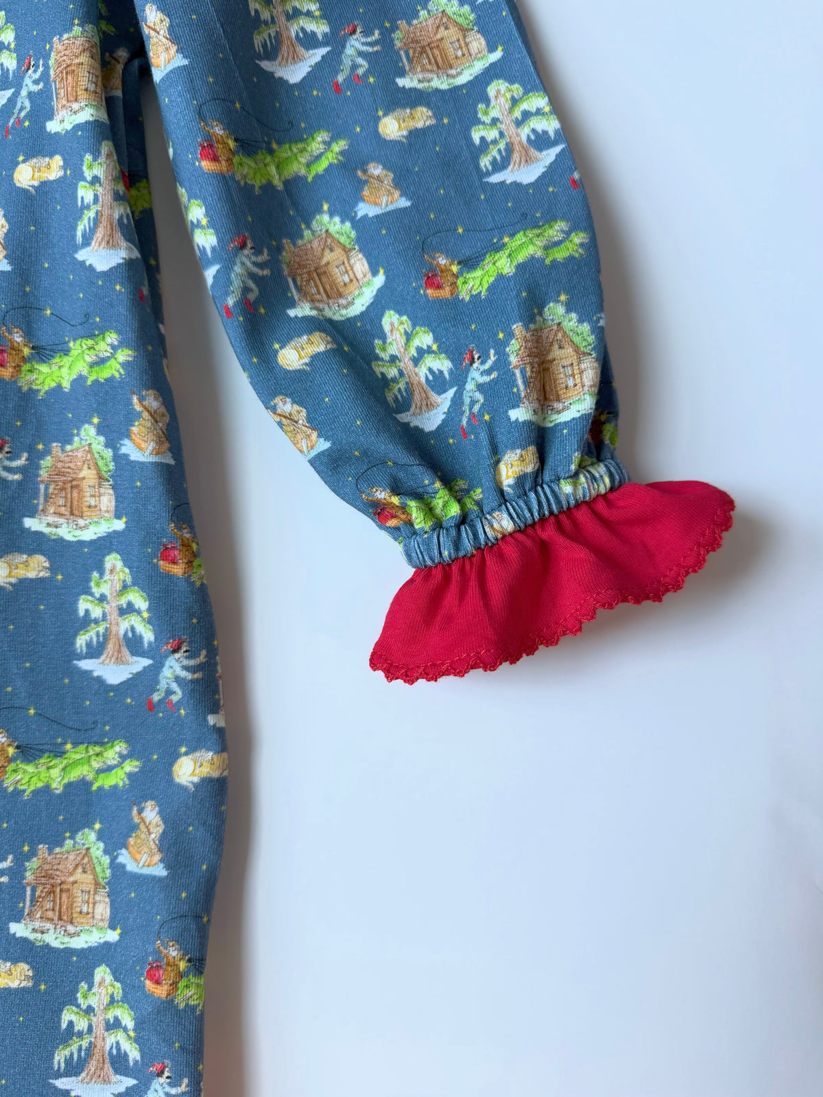 Girls Cajun Christmas PJ Romper