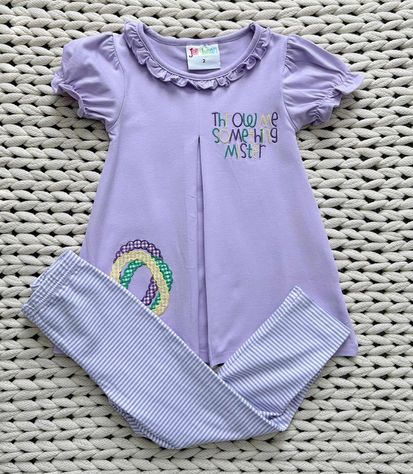 Mardi Throw Me Something Mister Legging Set