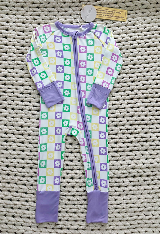 Mardi Flower Checks Zippy