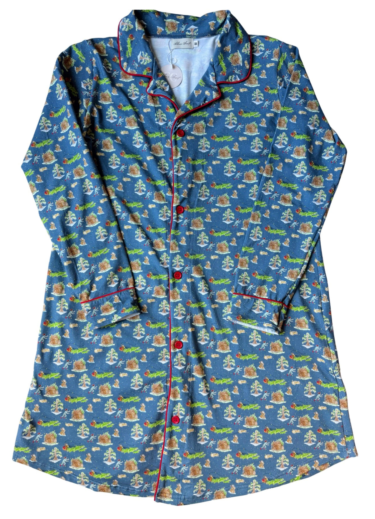 Mom Cajun Christmas PJ Nightgown
